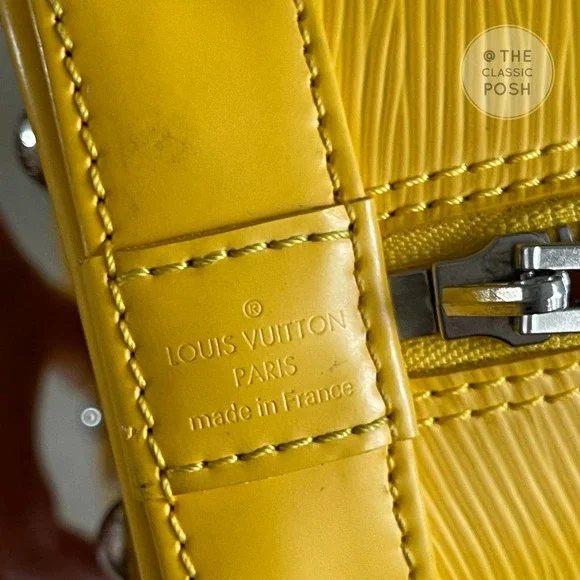 ❌SOLD❌Louis Vuitton BB Alma EPI Citron Yellow Leather Crossbody Bag - Picture 8 of 15